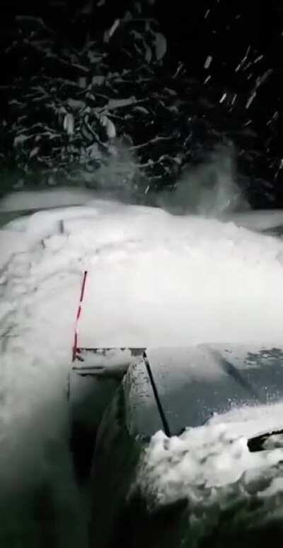 This person clearly lots of snow.