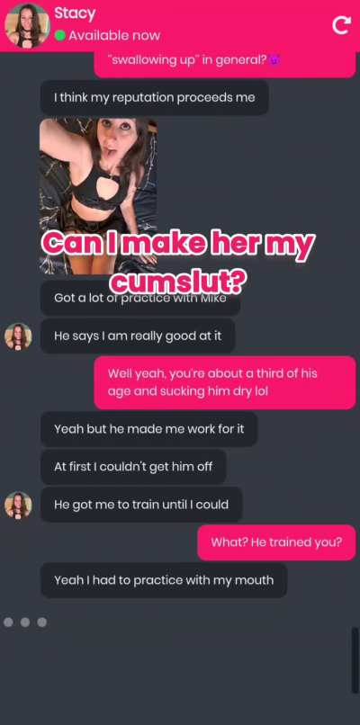 Stepsis would fuck with me for money