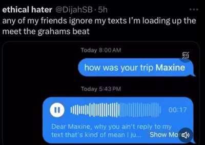 maxine getting cooked