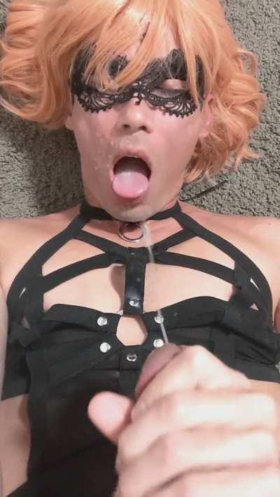 Shooting My Hot Load All Over My Sissy Face