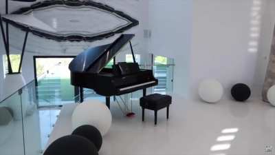 The Ace Family Piano is purple!