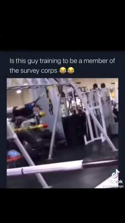 He is preparing 😂😂