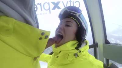 Cum on Her Tongue at The Cable Car