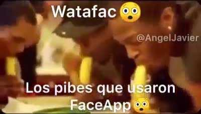 Los pibes que usaron FaceApp😯