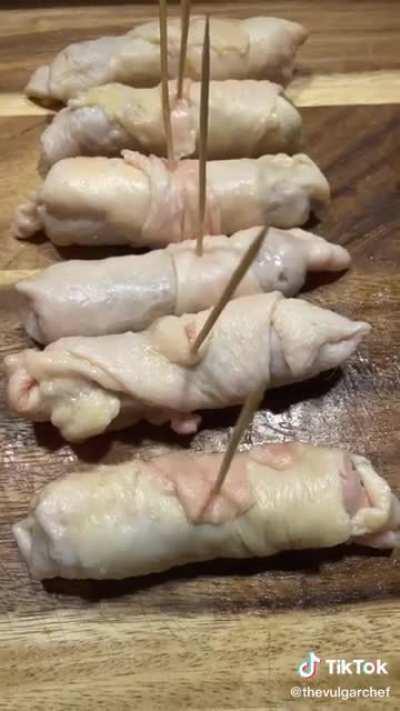 Chicken Skin Mozzarella Sticks 🐓