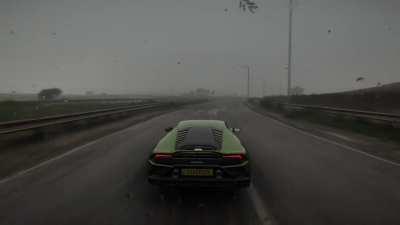 A Huracan in a hurricane.