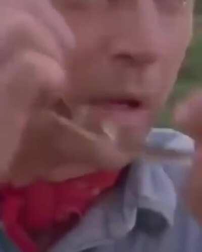 You did it. You crazy son of a bitch you did it.