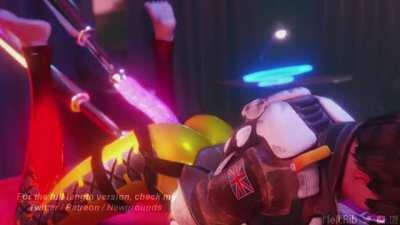 Tracer squirting by dildo machine. Made by meltrib