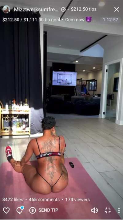 Mizz Twerksum OF Live Workout & Twerk Pt. 3