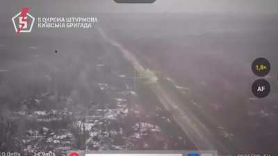 Footage of the Ukrainian 5th Assault Brigade repelling another Russian attack on motorcycles near Kramatorsk, Donetsk Oblast.