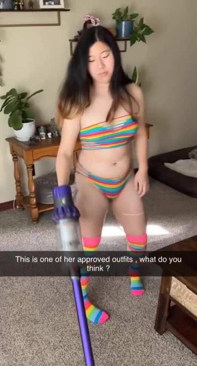 Your girlfriend was turned into a Frat House Free Use Maid, and they won't stop rubbing it in. [F]