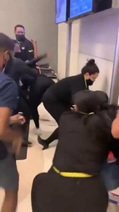 Attacking staff because your flight was delayed