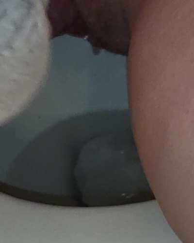 Daddy loves watching his load drip out after he pounded my pussy