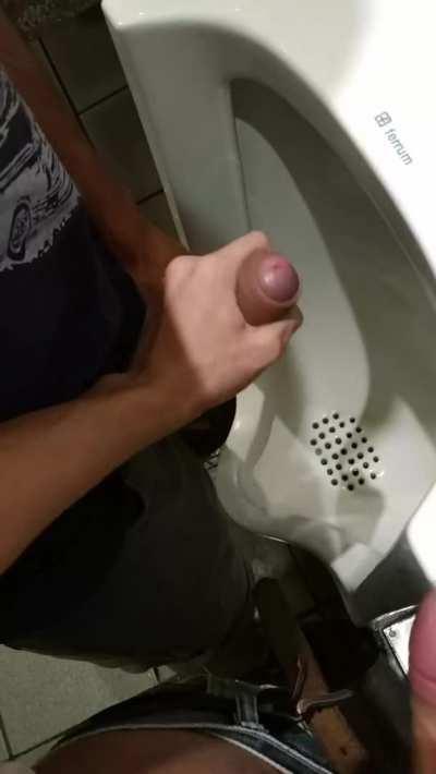 He got help in a public restroom