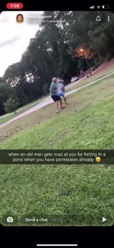Fishing hole battle