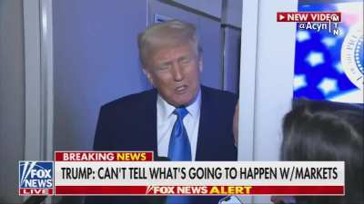 Trump on the market rout: 