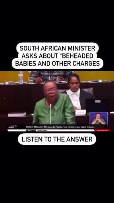 South Africa exposes the Zionazis lies