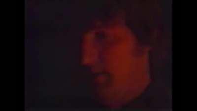 A man uses a flamethrower against swarms of mice in the 1984 Australian mouse plague (relevant given current situation)