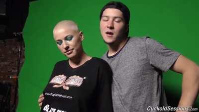 Riley Nixon Getting feltup Behind the scenes.