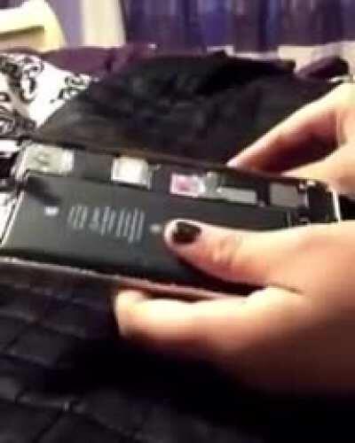 Never bring a knife to a battery fight.