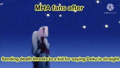 This doesn’t apply to all Mha fans (obviously)