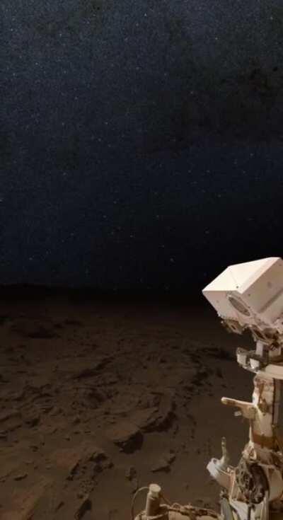 This is what Mars looks like at night