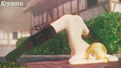 Linkle shaking her booty (Kreamu)