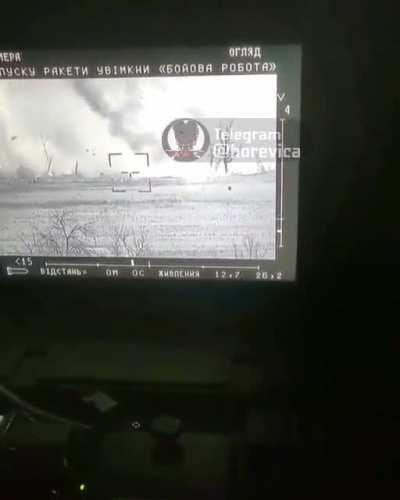 When a Ukrainian Stugna-P meets a Russian tank, you may expect a proper turret toss
