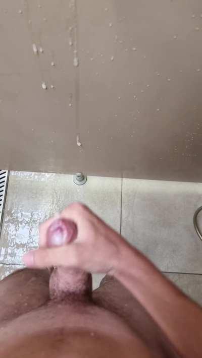 Nothing better then cum in a public shower and share it with you