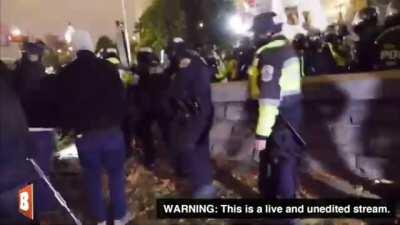 Young child brought to the Capitol protest tells mom “I want to go”.