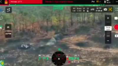 69th Cover Brigade destroy two M113 near the settlement of Obratne in the Zaporizhia region