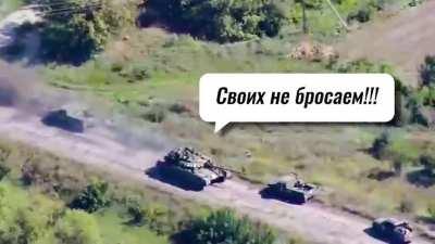 Russian forces rushing to escape the encirclement near Kharkin, September