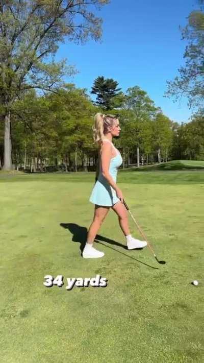 playing a hole with Paige | IG May 2023