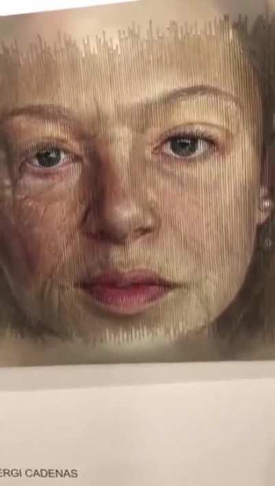 This artwork ages as you slowly walk past it!