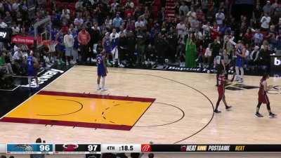 [Highlight] Bam hits the middy from the FT line to give Heat the lead