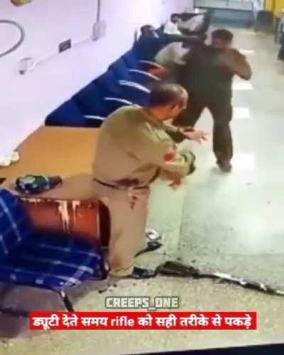 Army man shoots arm off