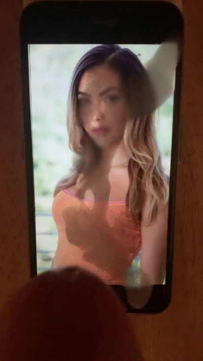 Cum explosion for Andrea Botez's pretty face