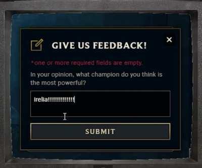 I OFFER YOU FEEDBACK