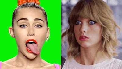 Would you want to see TayTay get destroyed by Miley Cyrus’s sexy tongue?