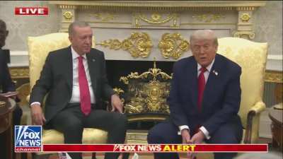 Trump: Rigged election. *points to Erdogan* He knows about rigged elections better than anybody.(Yes this is real)