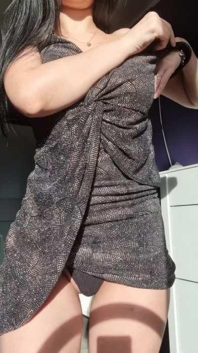 If I showed up to our date wearing this dress would you be happy?