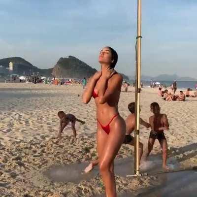 Brazil Beach Shower Video