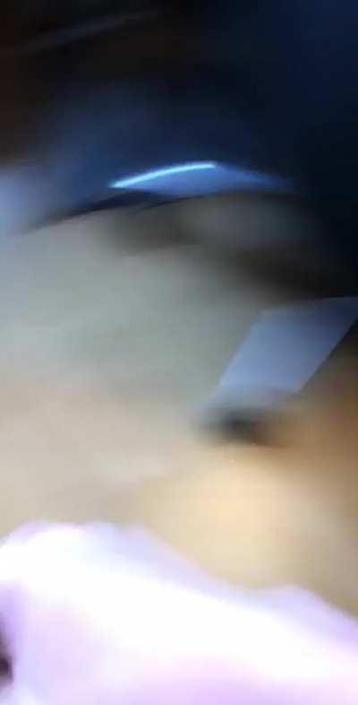 Idiot fighting a fiery nut