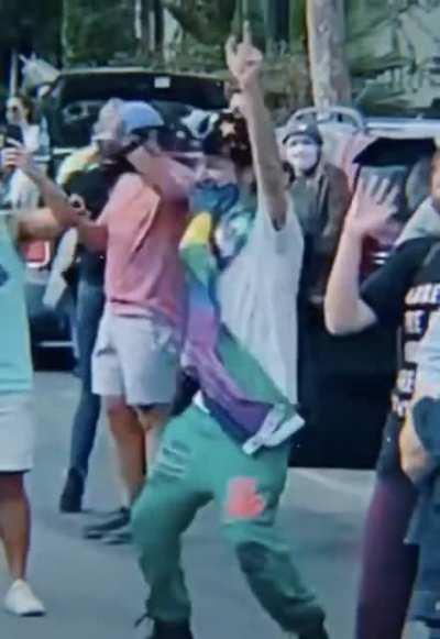 America yesterday after Joe Biden won the presidency