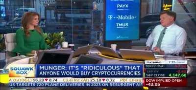 Joe Kernen calls out Munger for knowing nothing about Bitcoin, 