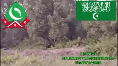 (Myanmar/Burma) Compilation of the Rohingya Solidarity Organization (RSO) in battle against Arakan Army (AA) [12/9/2024-2/14/2025; logos and text from source]