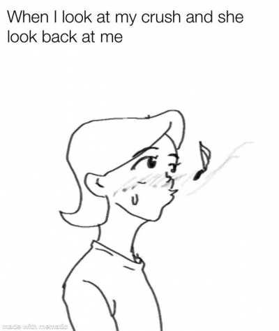 It's a great and embarrassing feeling at the same time