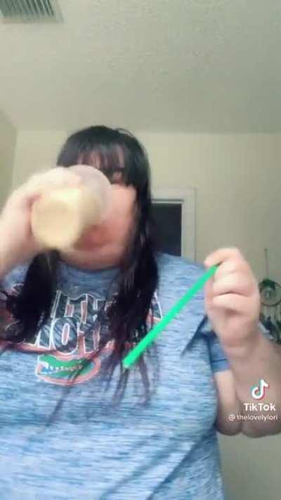 Jokes on her it's decaf