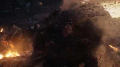 Thanos che si polverizza