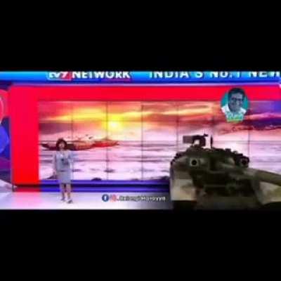 News channel creates real effects during Russia-Ukraine crisis broadcast, blows anchor with tank graphic